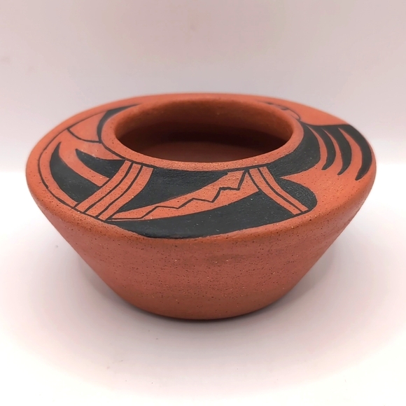 Native American Other - Original Genuine Native American Handmade Red Pottery Vase Pot Signed Robertson